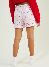 Jolly Santa Mama Pajama Shorts by MudPie Detail 5 - TULLABEE