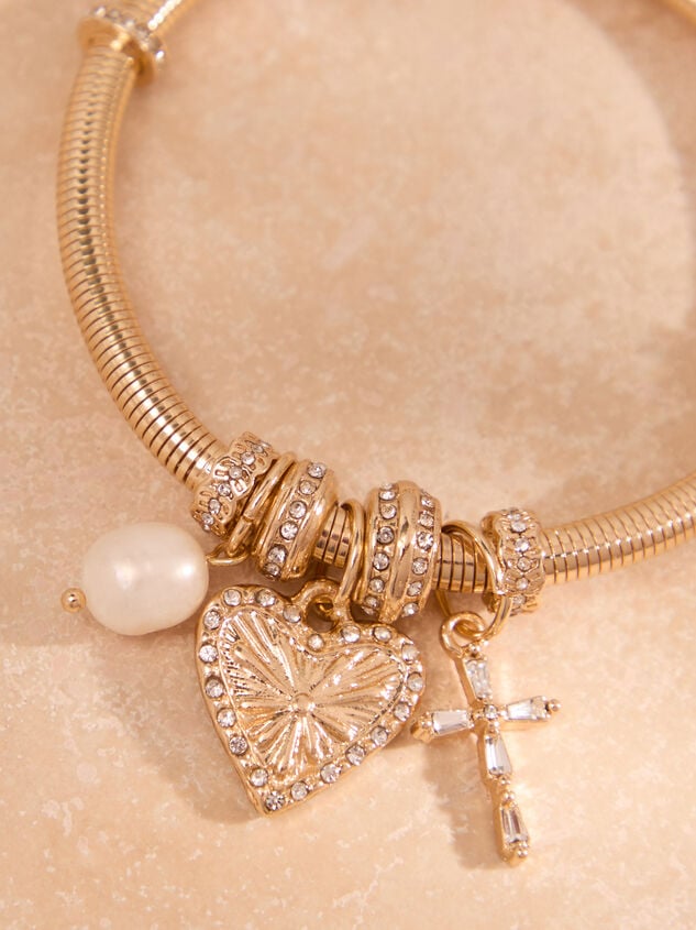 Ribbed Stretch Charm Bracelet - TULLABEE