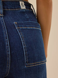 Tullalah Wide Leg Crop Jeans Detail 7 - TULLABEE