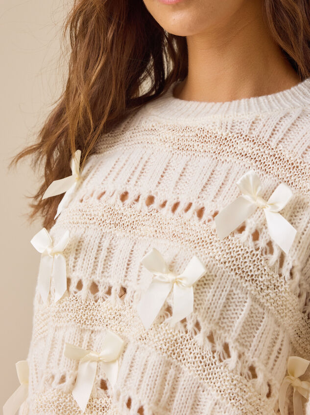Cate Bow Sweater Detail 2 - TULLABEE