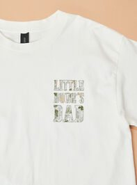 Little Dude's Dad Camo Graphic Tee Detail 2 - TULLABEE