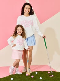 Lilly Bow Mama Sweatshirt Detail 2 - TULLABEE