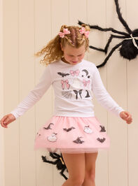 Spooky Coquette Grid Tee - TULLABEE