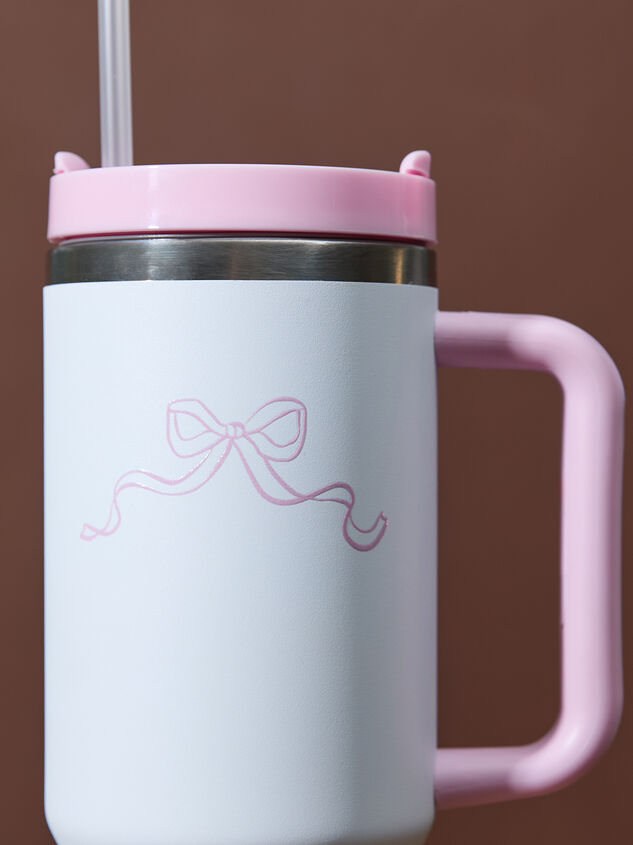 Dainty Bow Tumbler Detail 2 - TULLABEE