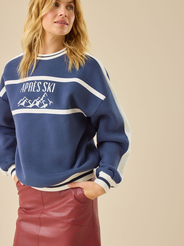 Apres Ski Embroidered Pullover Detail 3 - TULLABEE