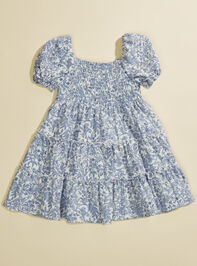 Evelyn Floral Toddler Dress Detail 3 - TULLABEE