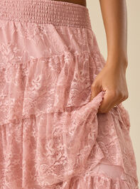 Everly Lace Midi Skirt Detail 3 - TULLABEE
