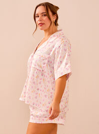 Vera Satin Lounge Top Detail 4 - TULLABEE