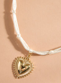 True Heart Cord Charm Necklace - TULLABEE