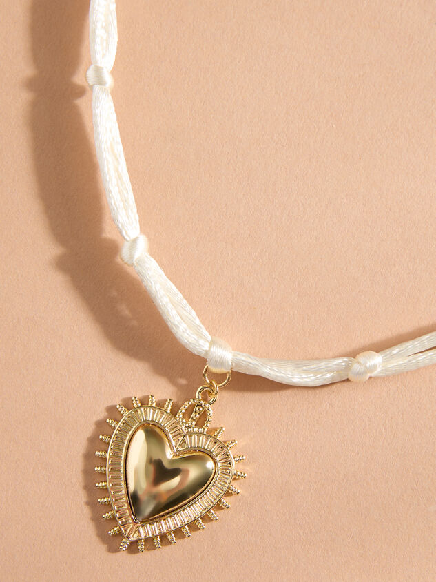 True Heart Cord Charm Necklace - TULLABEE