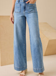 Reid Wide Leg Jeans Detail 2 - TULLABEE