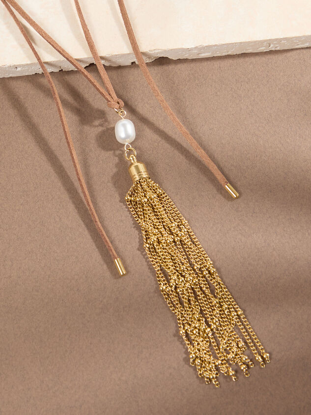 Tassel Wrap Necklace Detail 3 - TULLABEE