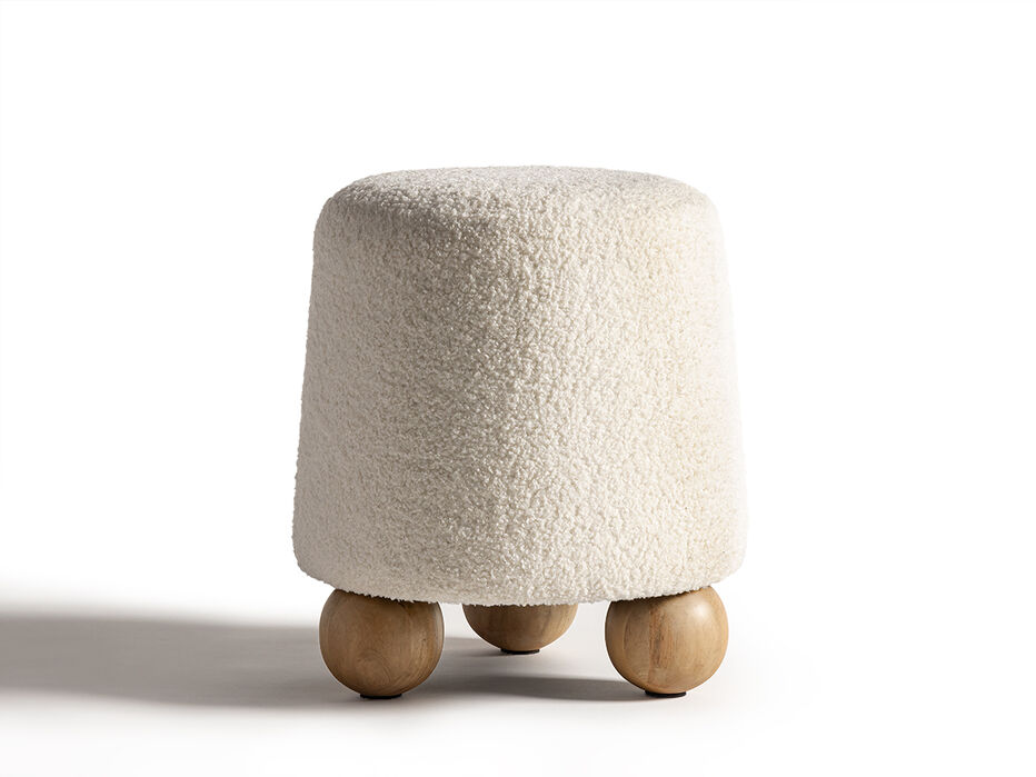 Flor Upholstered Round Stool - TULLABEE - 