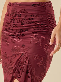 Perrin Velvet Midi Skirt Detail 5 - TULLABEE