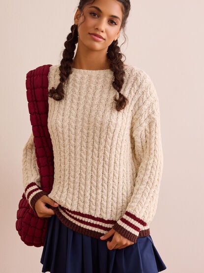 Varsity Luxe Sweater - TULLABEE