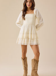Pheebie Clipdot Mini Dress Detail 2 - TULLABEE