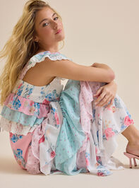 Brea Floral Tank Top Detail 5 - TULLABEE