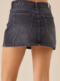 Maggie Denim Mini Skirt Detail 5 - TULLABEE