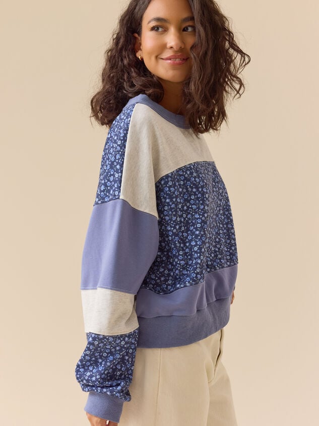 Pressure Mixed Floral Pullover Detail 3 - TULLABEE