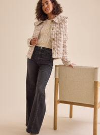 Effie Quilted Collar Jacket Detail 2 - TULLABEE