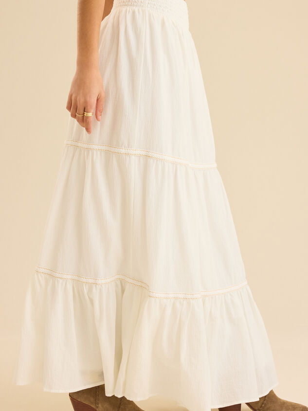 Maisyn Tiered Maxi Skirt Detail 4 - TULLABEE