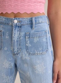 Lucia Floral Jeans Detail 2 - TULLABEE