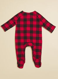 Liam Checkered Footie and Hat by MudPie Detail 3 - TULLABEE