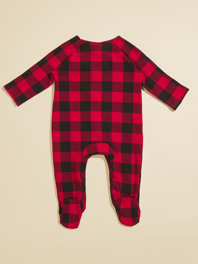 Liam Checkered Footie and Hat by MudPie Detail 3 - TULLABEE