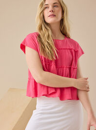 Rebecca Tiered Babydoll Top Detail 2 - TULLABEE
