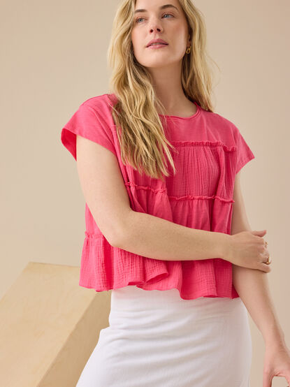 Rebecca Tiered Babydoll Top - TULLABEE