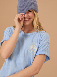 Here Comes The Sun Graphic Tee Detail 2 - TULLABEE
