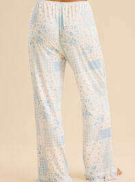 Junia Patchwork Sleep Pants Detail 5 - TULLABEE