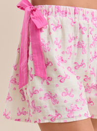 Amarae Bow Sleep Shorts Detail 3 - TULLABEE