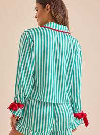 Aspen Striped Sleep Top Detail 5 - TULLABEE