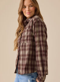 Gianna Plaid Button Up Top Detail 4 - TULLABEE
