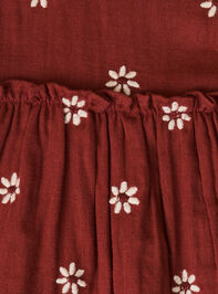 Hallie Embroidered Daisy Dress by Mud Pie Detail 3 - TULLABEE