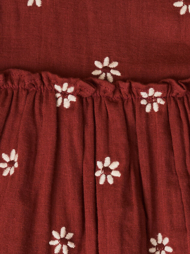 Hallie Embroidered Daisy Dress by Mud Pie Detail 3 - TULLABEE
