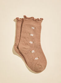 Knit Flower Socks - TULLABEE