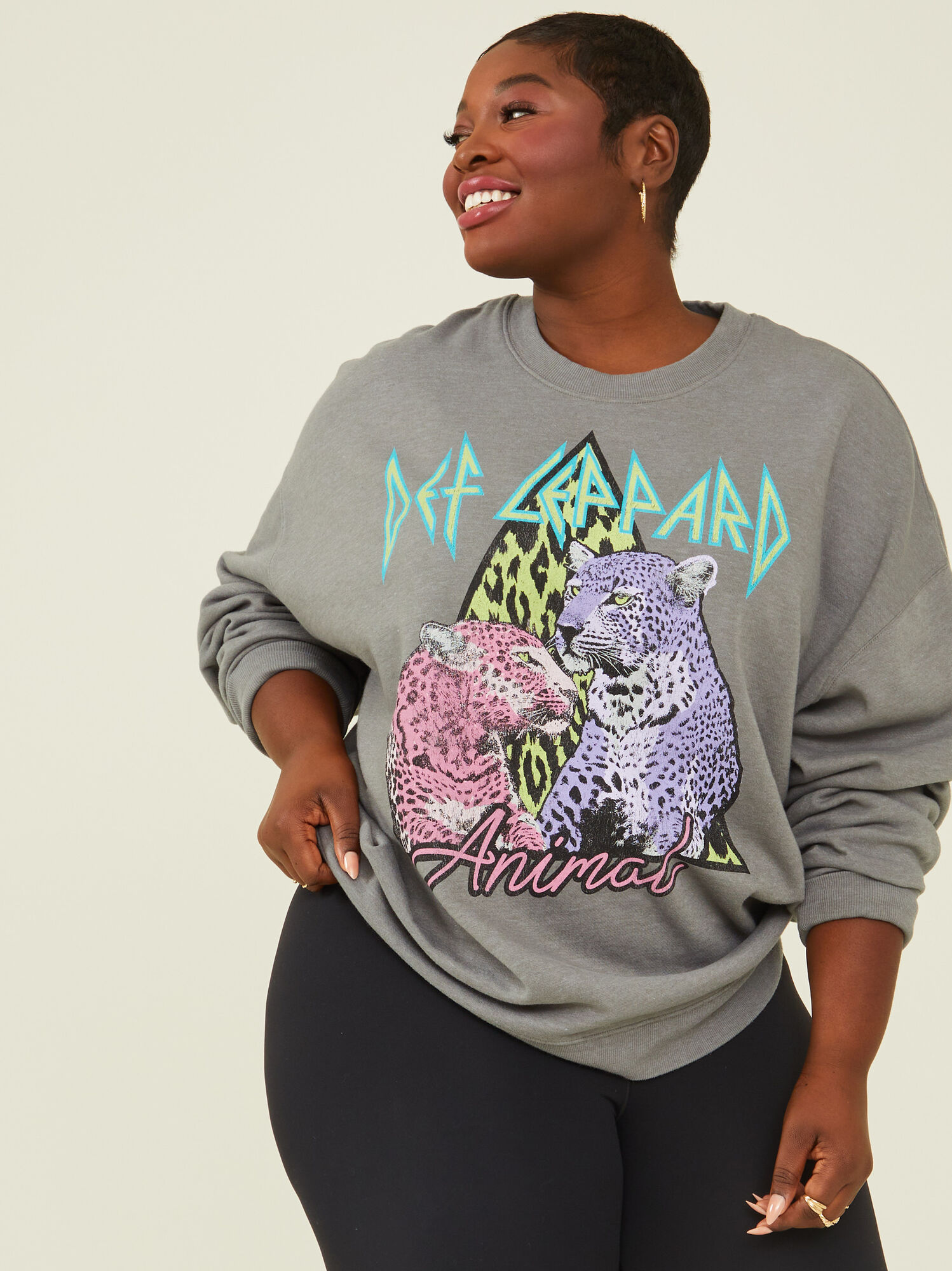 Leopard oversized 2025 sweatshirt