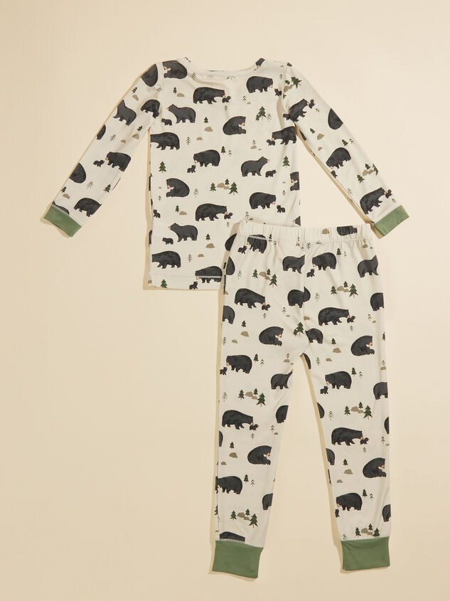 Black Bear Baby Lounge Set Detail 3 - TULLABEE