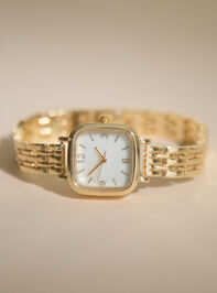 Square Face Thin Link Watch - TULLABEE
