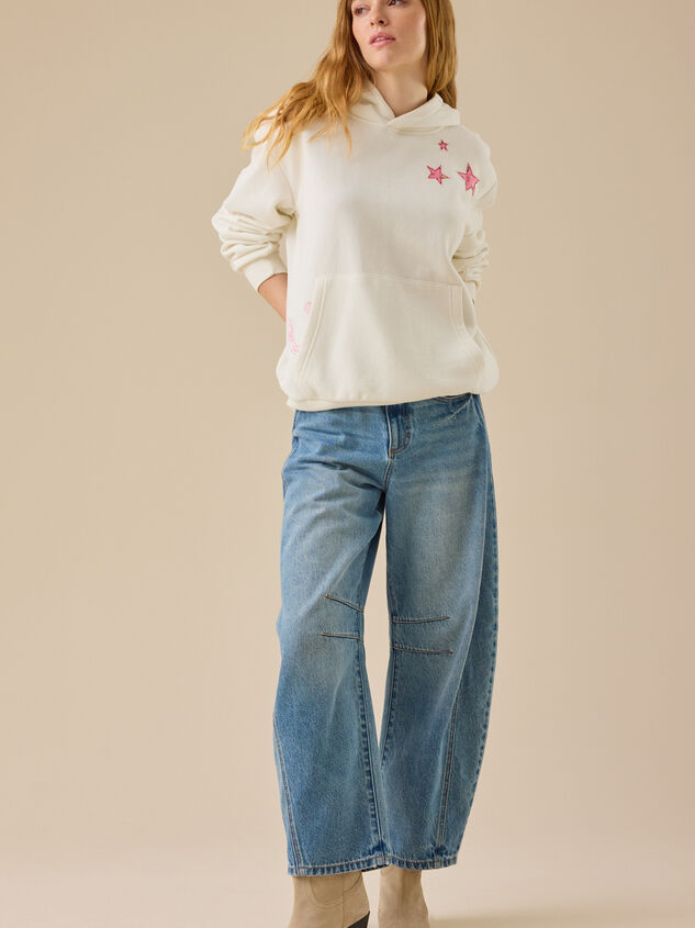 Count Your Lucky Stars Graphic Hoodie Detail 5 - TULLABEE