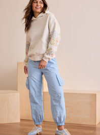 Champ Patchwork Hoodie Detail 6 - TULLABEE