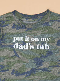 Put it on Dads Tab Tee Shirt - TULLABEE