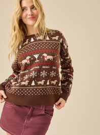 Winnies and Martinis Holiday Sweater Detail 2 - TULLABEE