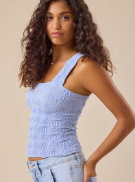 Blaire Seamless Floral Cami Detail 4 - TULLABEE