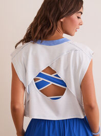 Way It Goes Striped Tee Detail 4 - TULLABEE