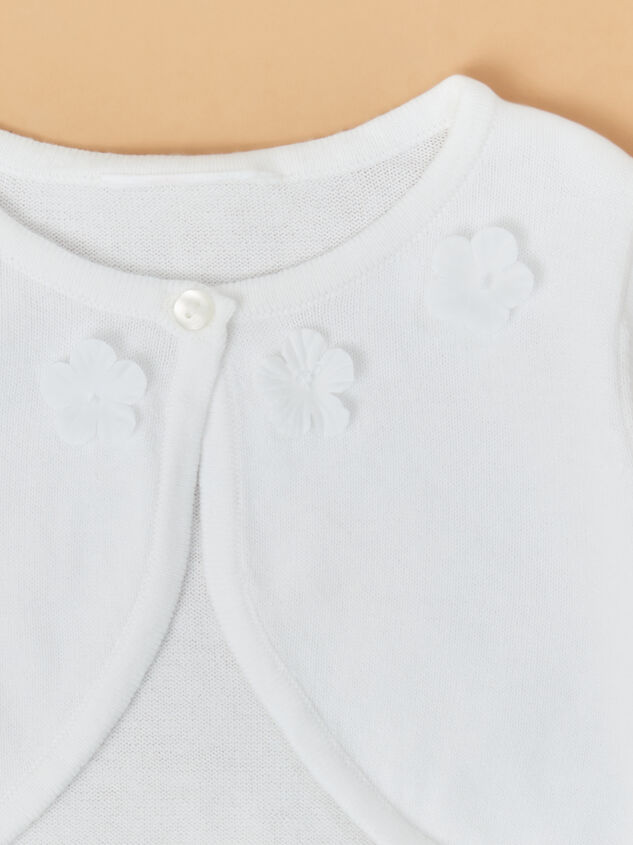 Pearl Blossom Cardigan Detail 2 - TULLABEE
