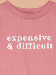 Expensive & Difficult Toddler Tee Detail 2 - TULLABEE