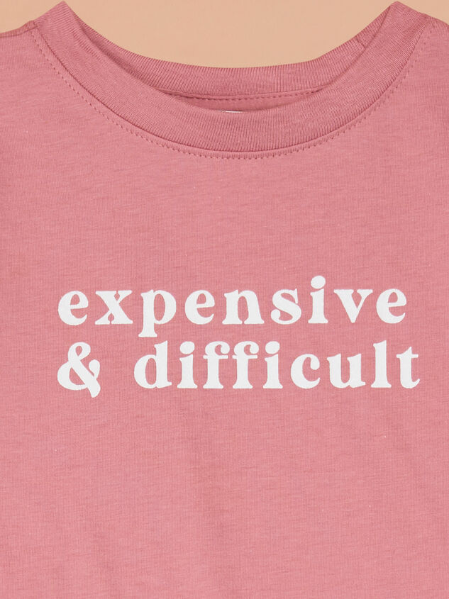 Expensive & Difficult Toddler Tee Detail 2 - TULLABEE